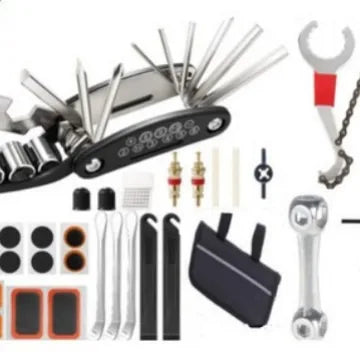 Bicycle Repair Tool Kit, 15-in-1/16-in-1 Multi-Function Puncture Repair Set for Bike Maintenance