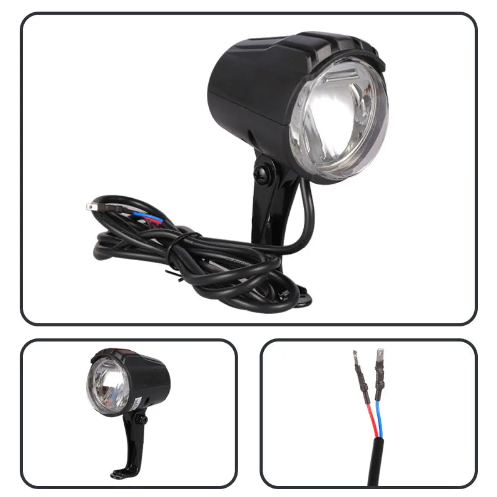 6V Electric Bicycle Headlight IPX6 Waterproof 150LUX Bike Headlight Lamp LED Safe Bicycle Light For Bafang eBike BBS BBS01B