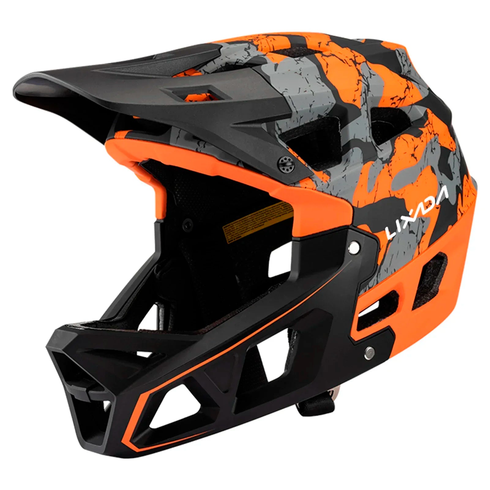 Mountain Bike Safety Cycling Gear Full Face MTB Helmet for Downhill Racing Adults with 31 Vents & Adjustable Visor, Men/Women