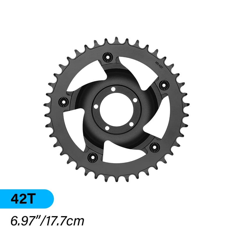 BAFANG Electric Bike Chainwheel BBS01B BBS02B BBSHD Mid Motor Chainring Sprocket 44T 46T 48T 52T EBike Conversion Accessories