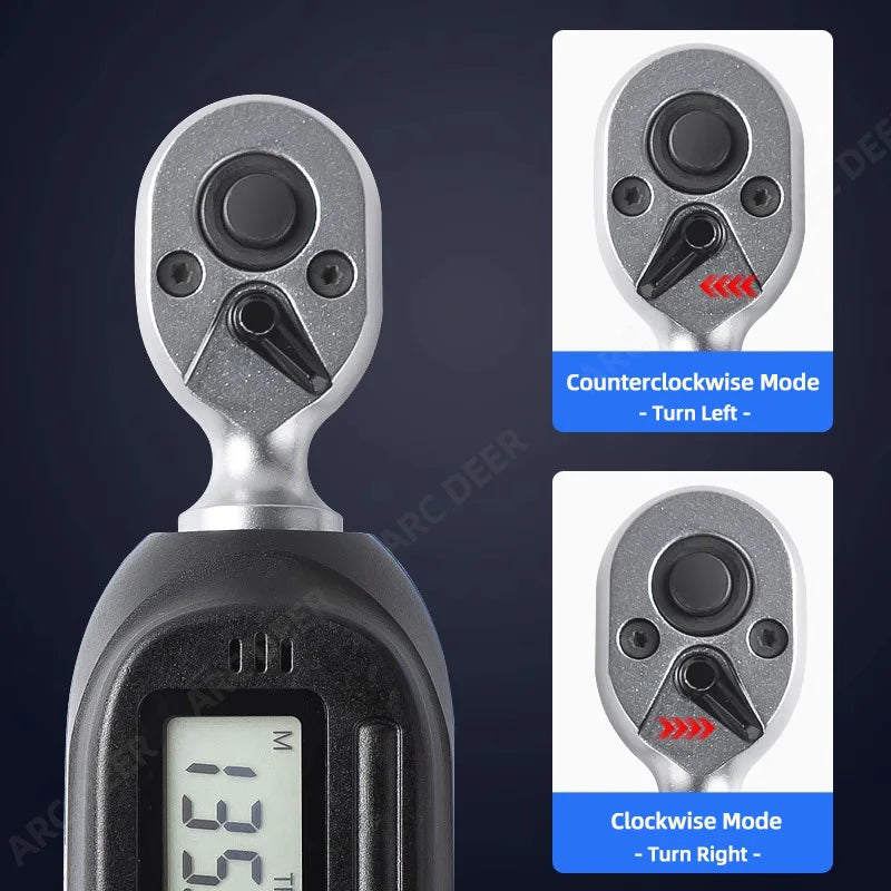 Digital Torque Wrench with Preset Values, Buzzer & LED – Bicycle, Motorcycle & Auto Repair Tool