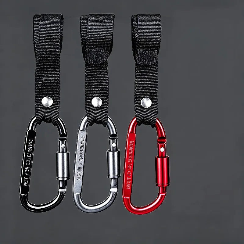 Heavy Duty E-Bike Scooter Handlebar Hook Aluminum Lockable Carabiner Multipurpose Hanger For Helmet Handbag Shopping Bag