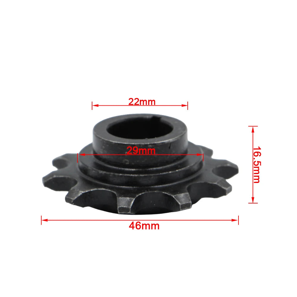 44T Rear Drive Sprocket Mount Pad Kit 415 Chain Fit 49cc 50cc 66cc 80cc Motorized Bicycle Engine Replacement Sprocket Set