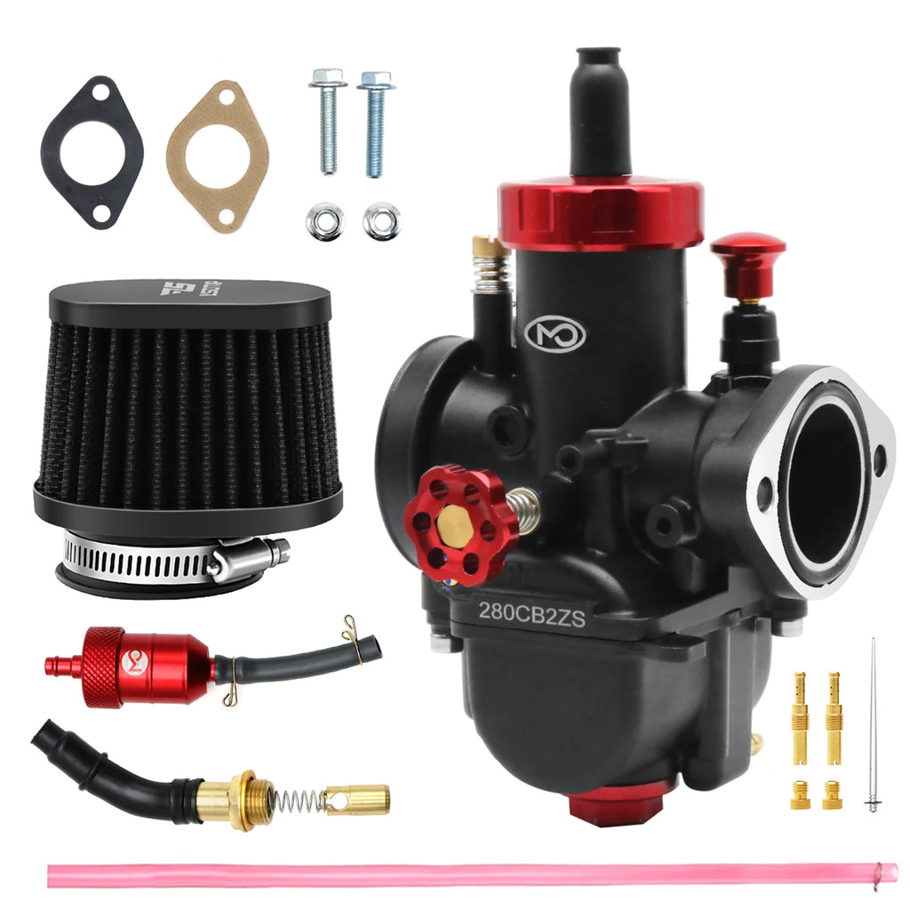 PWK PE 17-28mm 2T/4T Carburetor with Carb Jets for Dirt Bike, Cub & Scooter