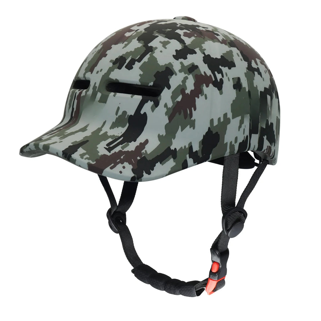 Ventilated Moto-Style Bike Helmet - Certification for E-Bicycle and Scooter & Urban Commuting