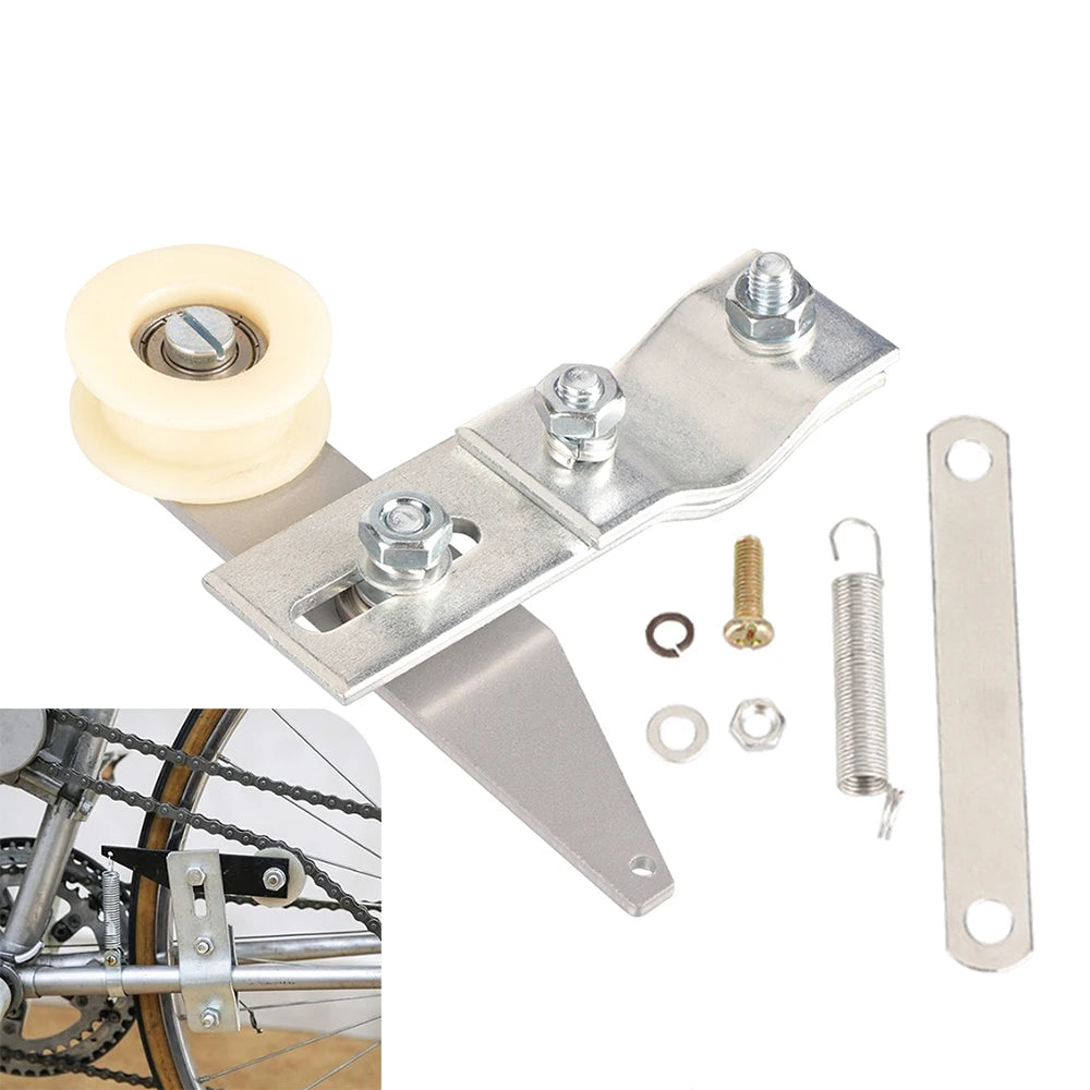 Spring Bearing Chain Idler Tensioner Bracket Pulley Kit For 49cc 60cc 66cc 80cc Gas Engine Motor Bike Motorized Bicycle Parts
