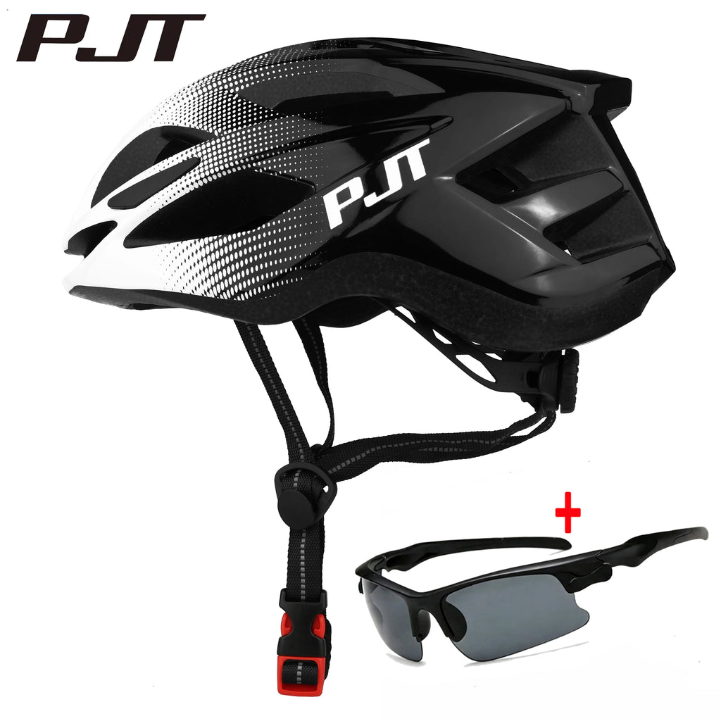 PJT Road Ultralight Cycling Helmet Safety Cap Bicycle Helmet for Women Men Racing Bike Equipments Road MTB Adult Bike Helmets