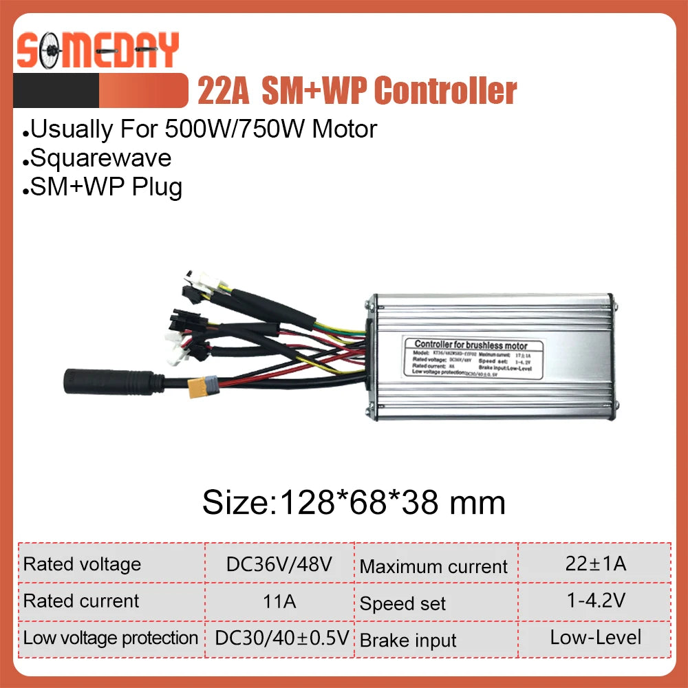 KT Ebike 22A 9 Mosfets Controller 36V 48V 500W 750W With LCD LED Display Ebike Parts Accessies For Electric Bike Conversion Kit