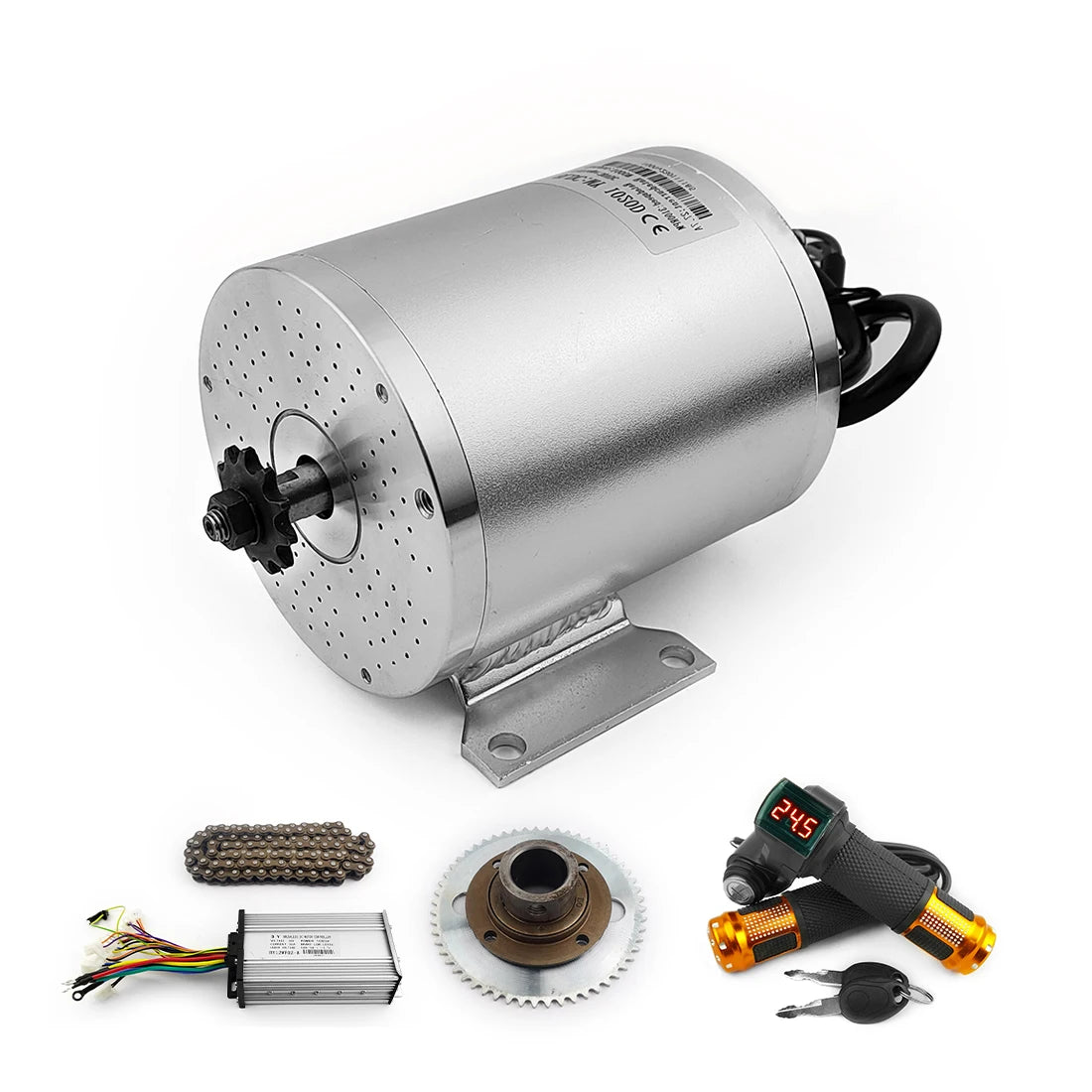 1000W 1800W 3000w Child Electric Bike Scooters Go-Karts Brushless Motor With Pedal Controller Conversion Kits