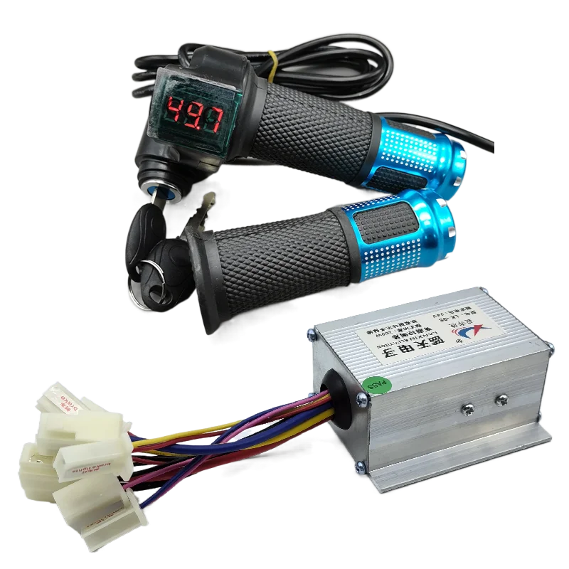 Electric bicycle brush motor 12V 24V 36V 48V governor digital display voltage throttle power lock 250W 350W 500W 800W 1000W