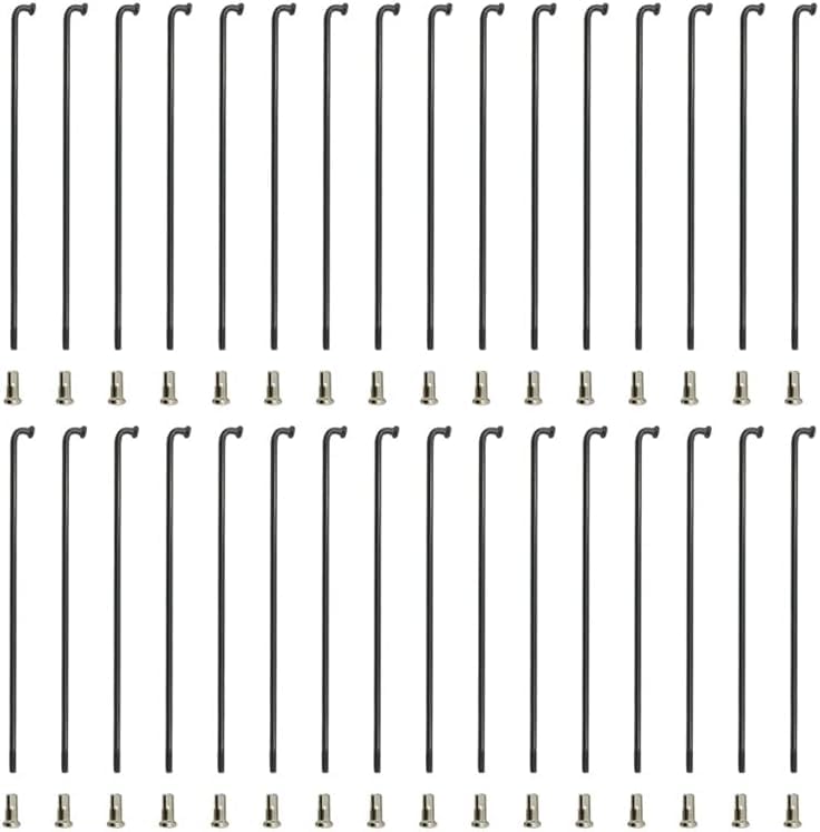 S SENQI Bicycle Spokes Electric Bicycle E-Bike Tricycle Wheel 13G 2.2mm Steel 90mm-305mm with Copper Cap 36pcs Black