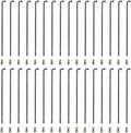 S SENQI Bicycle Spokes Electric Bicycle E-Bike Tricycle Wheel 13G 2.2mm Steel 90mm-305mm with Copper Cap 36pcs Black