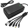 54.6V 2A Charger(5 in1 Plugs) Universal for 2A 54.6V/48V Li-ion Battery，Electric Bicycle Scooter e-Bike Battery Charger