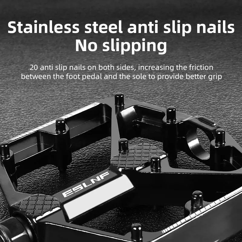 CNC Aluminum Anti-Slip MTB Road Bike Pedals – Wide Platform Bicycle Pedals