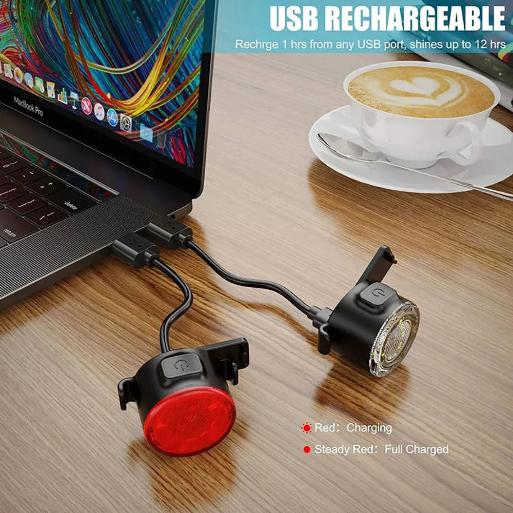 Bicycle Taillights Waterproof MTB Bike Lamp Battery Powered Warning Cycling Tail Light LED Headlight Rear Lamp