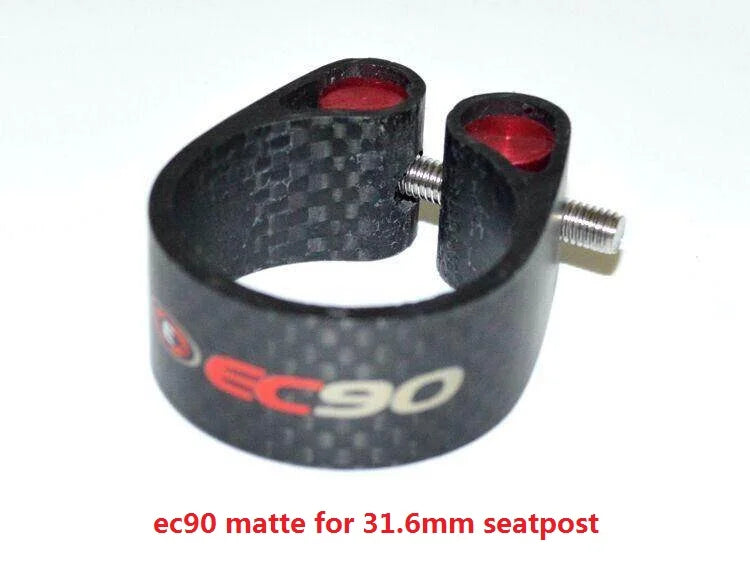 EC90 Full Carbon Fiber MTB Cycling Seatpost Clamp, Road Bicycle Post Seat Clip, 27.2mm, 30.8mm, 31.6mm, New