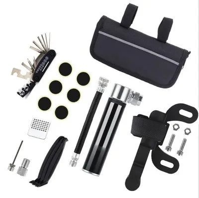 Bicycle Repair Tool Kit, 15-in-1/16-in-1 Multi-Function Puncture Repair Set for Bike Maintenance