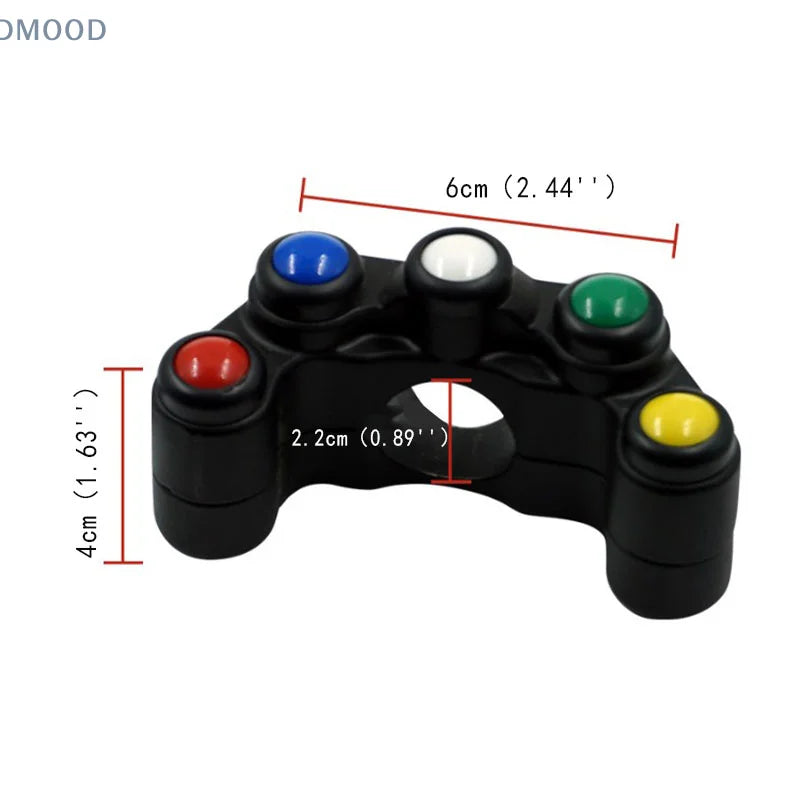 7/8" Universal Motorcycle Switch Electric Bicycle Headlight Handlebar Switches Fog Lamp Horn Turn Signal Handlebar Switches