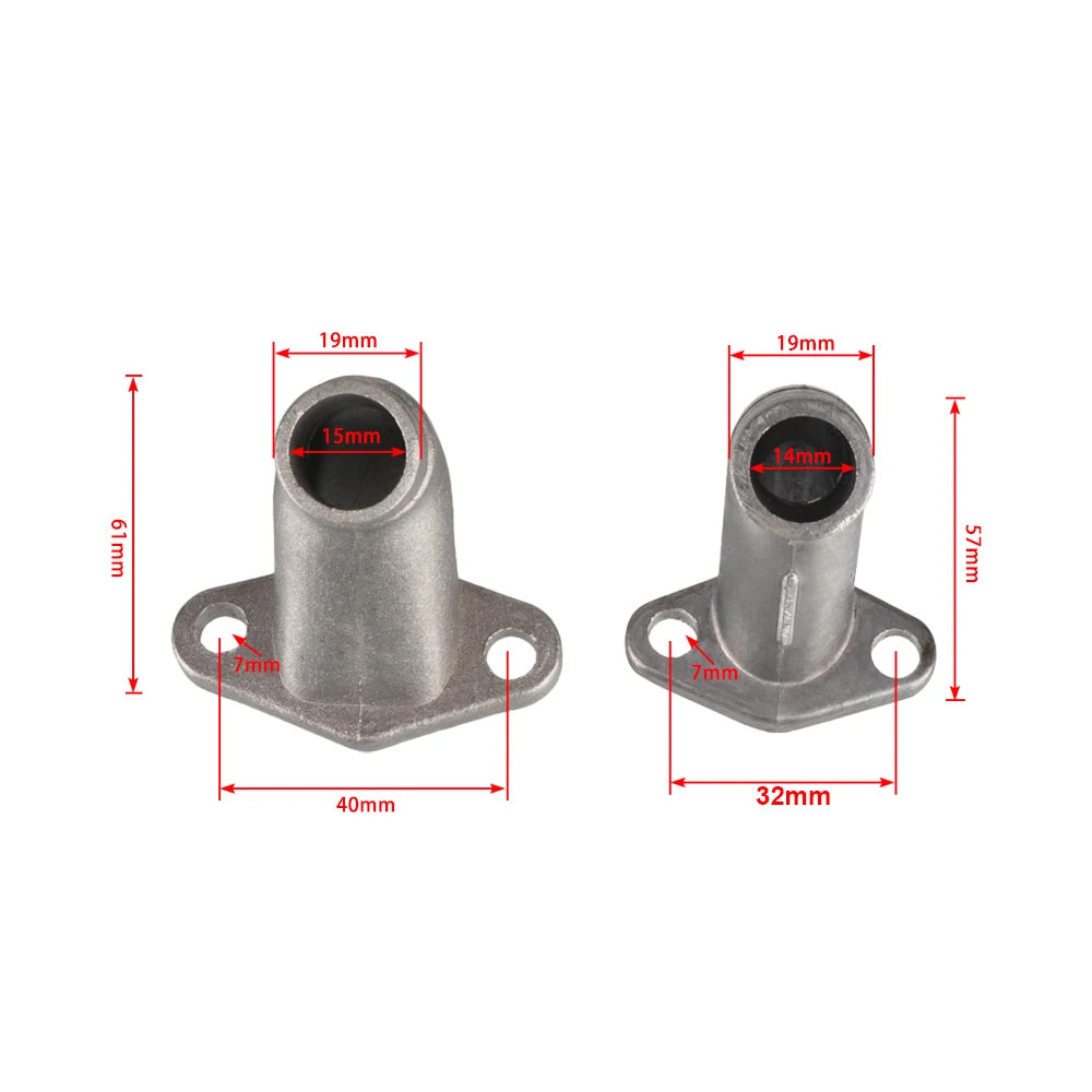 32mm/40mm Carburetor Intake Manifold W/Gasket For 49cc 60cc 66cc 80cc 2-Stroke Engine Motor Motorized Bicycle Bike Parts
