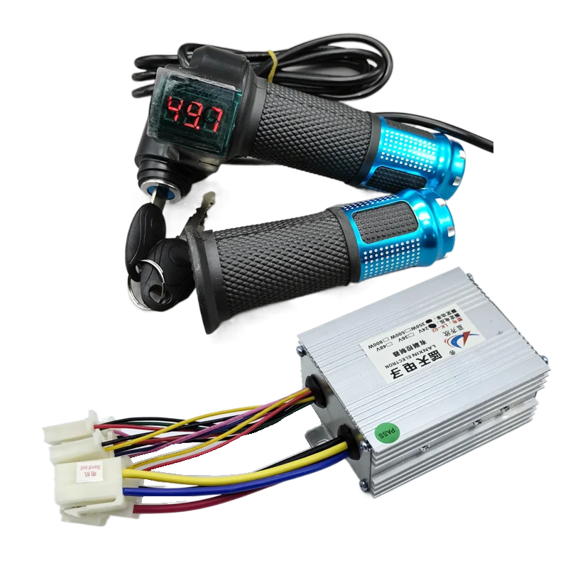 Electric bicycle brush motor 12V 24V 36V 48V governor digital display voltage throttle power lock 250W 350W 500W 800W 1000W