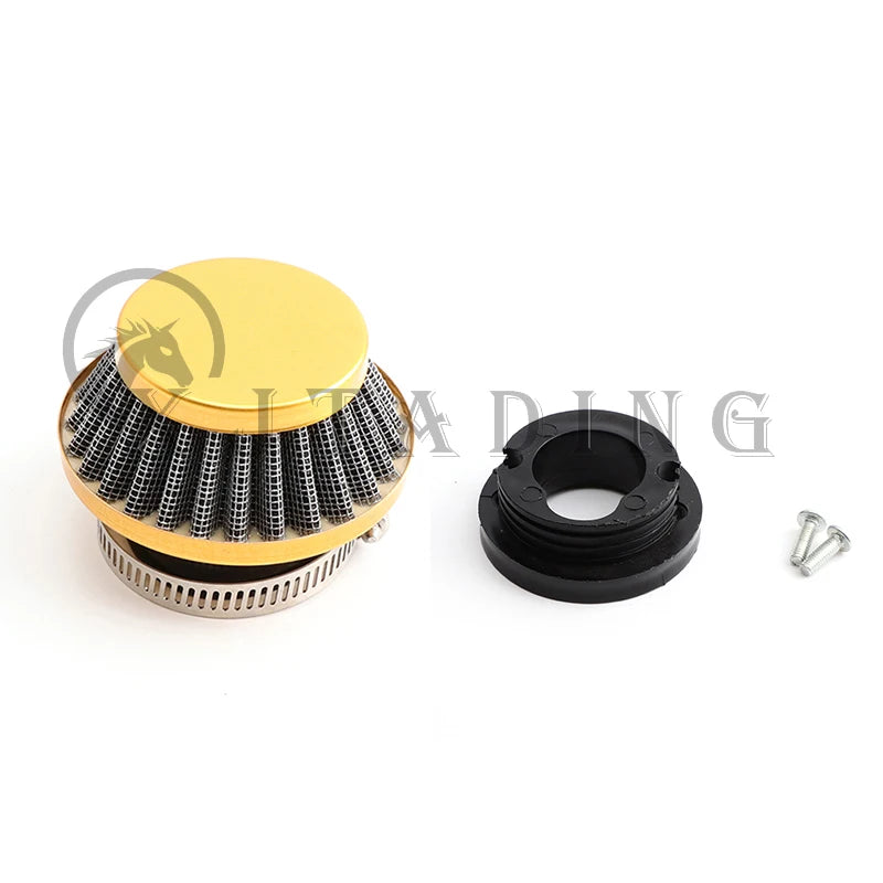 47cc 49cc 2-Stroke Air Filter with Connector for Pocket Bike, Mini Quad ATV & Go Kart