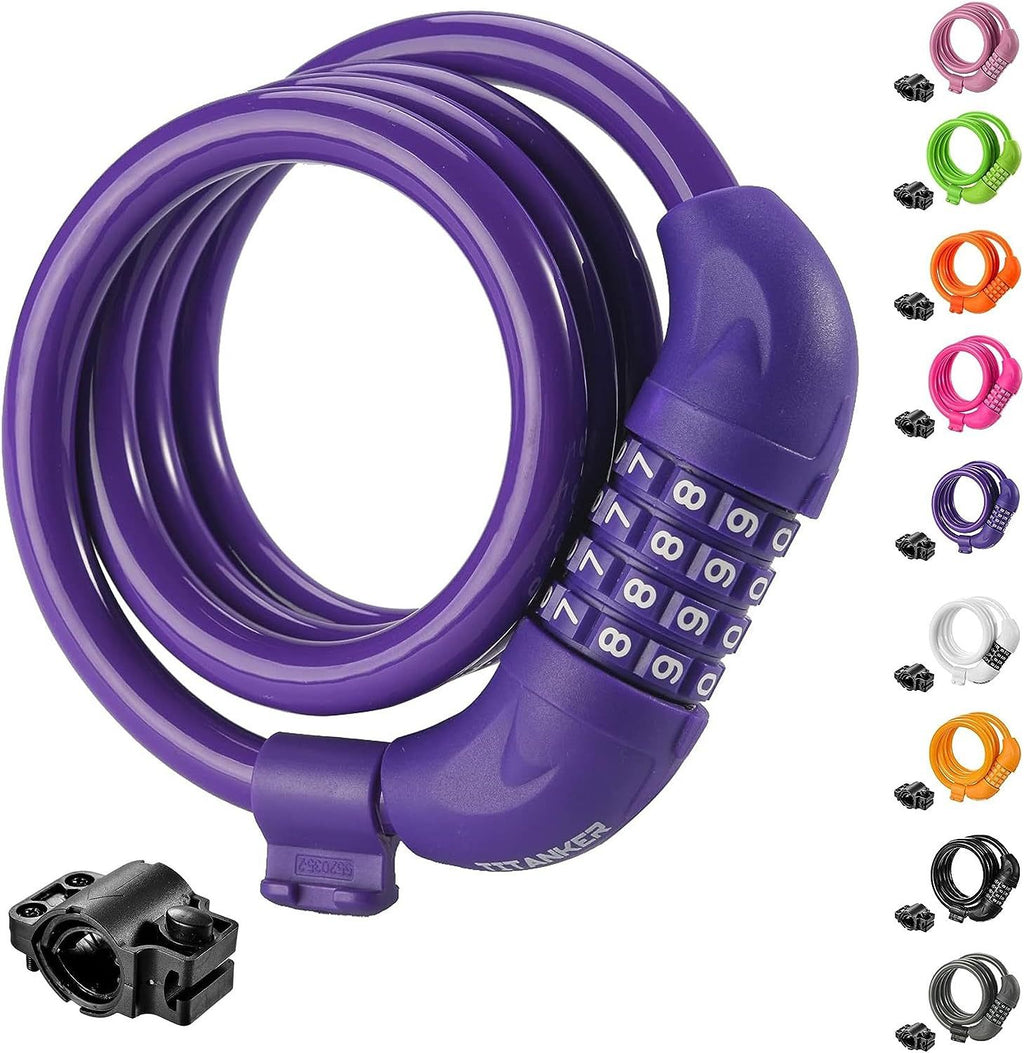 Colorful Combination Lock for Bicycles and Motorcycles