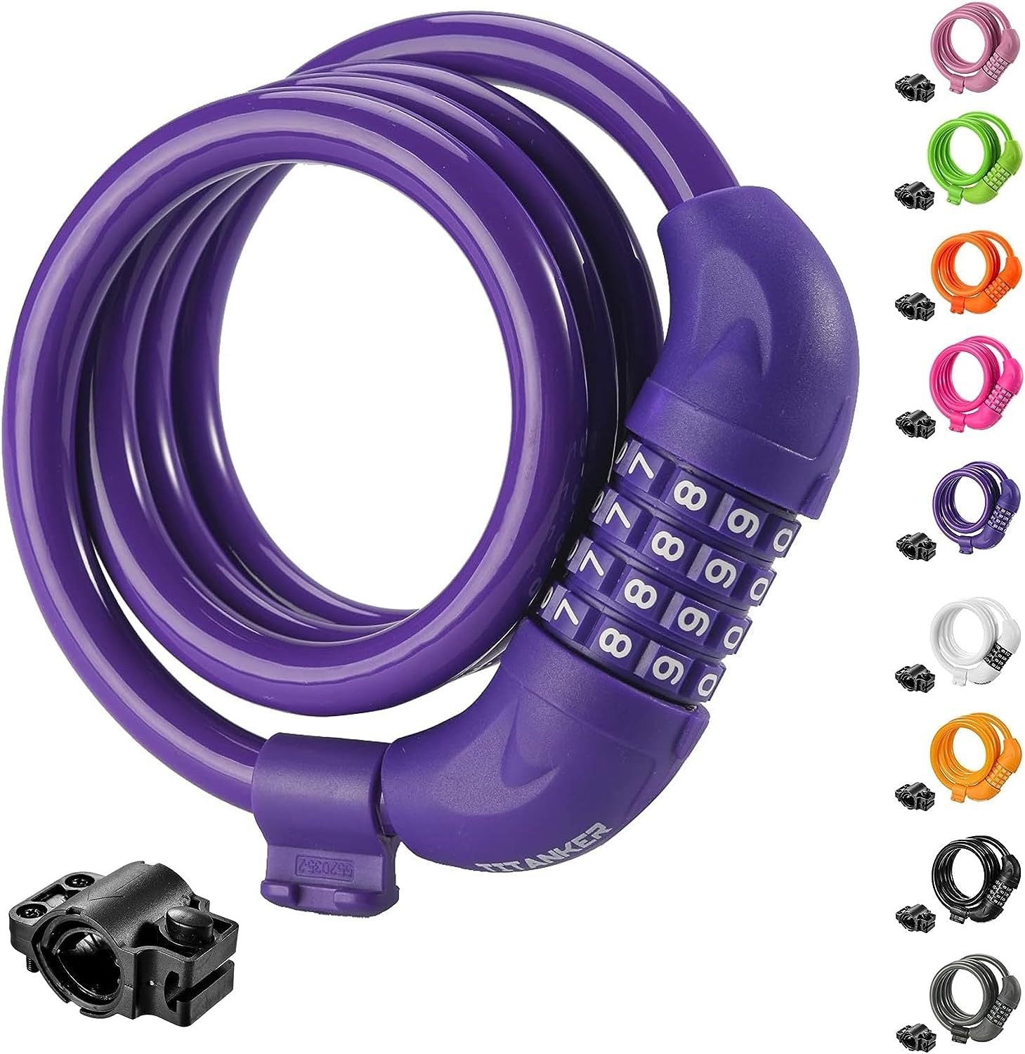 Colorful Combination Lock for Bicycles and Motorcycles