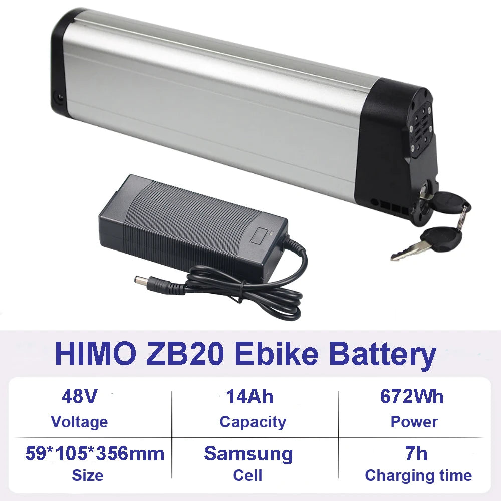 36V 10Ah 48V 10Ah Ebike Lithium Battery HIMO C20 C30 Z16 Z20 ZB20 Folding Electric Bike Bicycle Li-ion Battery