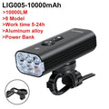NEWBOLER 10000mAh Smart Bicycle Light Front 10000LM Bike Light Waterproof USB Charging MTB Road Cycling Lamp Bike Accessories