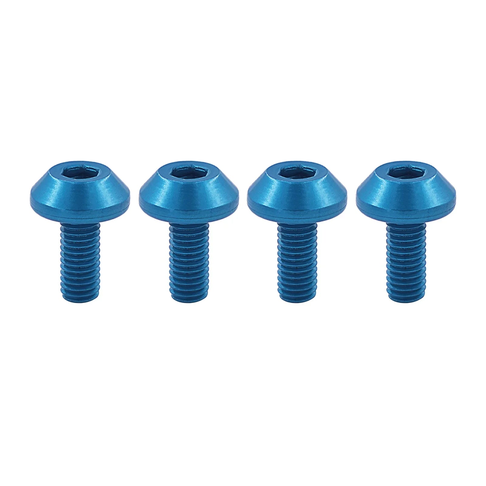 4Pcs High-Strength Aluminum Alloy M5 Bottle Cage Mounting Bolts for Mountain Bikes Road Bicycles and Cycling Accessories