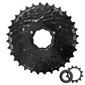 Relwears Bike Cassette 8 Speed Cassette Sprockets CS-HG200 12-32T Bike Sprocket for Mountain Bike Folding Bike Commuter Bike Black