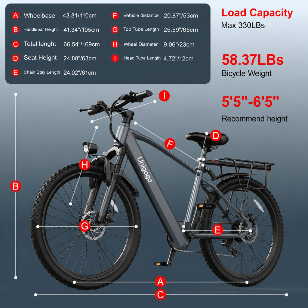 L26 36V 250W Electric Bike 24" Aluminum Alloy Frame E-Bike 7 Speed Smart Pedelec Adult City Electric Bicycle
