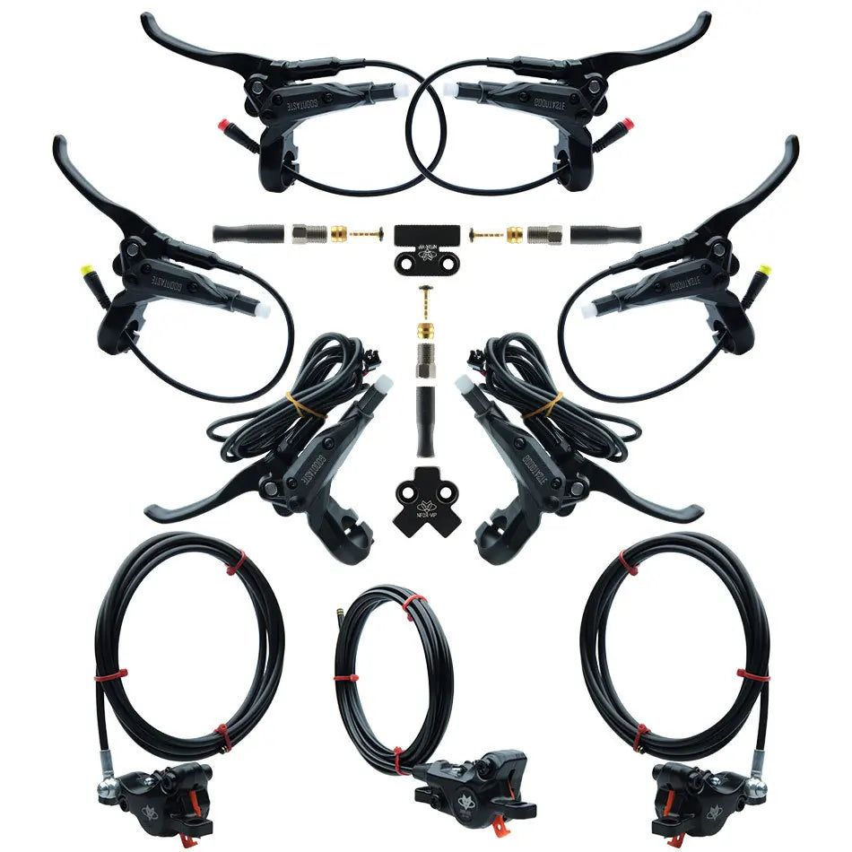NFOX GT03 Electric Tricycle Dual Hydraulic Brake Riding Accessories GT07N Brake Handle Caliper Fixing Device System Accessories