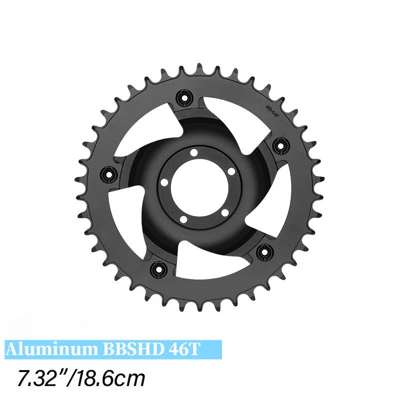 BAFANG Electric Bike Chainwheel BBS01B BBS02B BBSHD Mid Motor Chainring Sprocket 44T 46T 48T 52T EBike Conversion Accessories