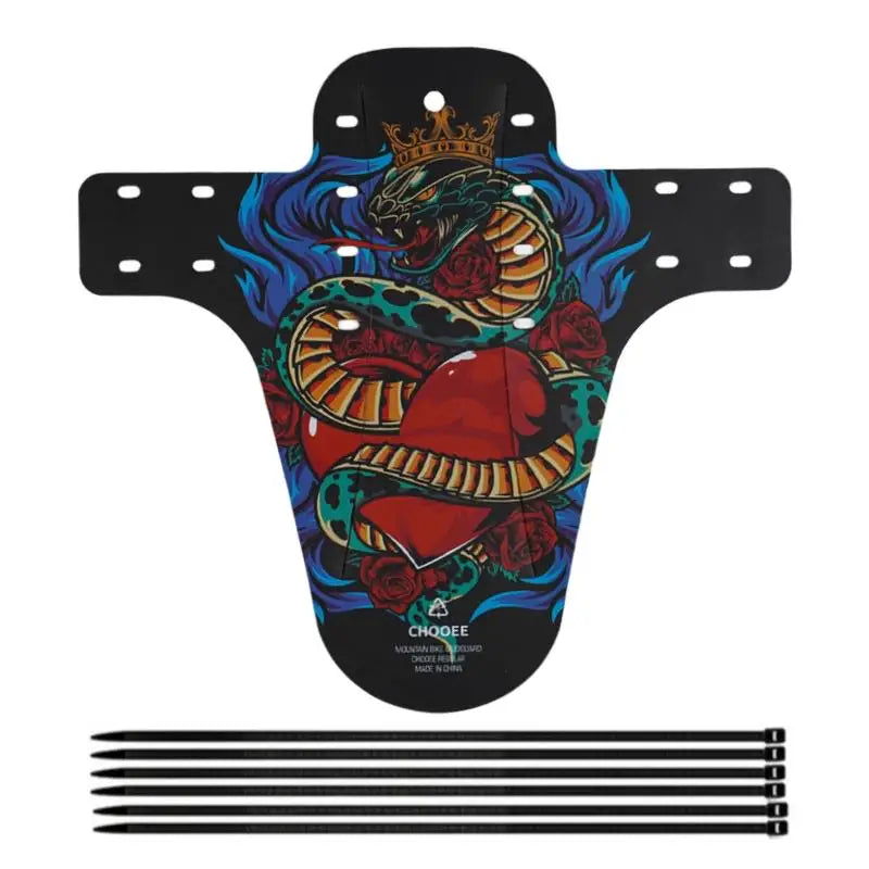 Chooee Bicycle Accessories Bike Fender Mudguard MTB Mountain Road Cycling Mud Guard Front/Rear Wheel Wing 1pcs PP5 Material