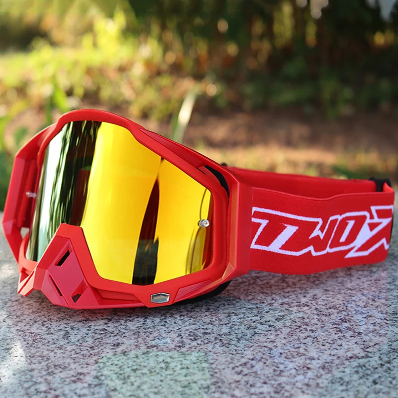 NEW Two-X Motorcycle Bike Goggles Motocross Racing ATV BMX MX Helmet Glasses Motorcross Off Road