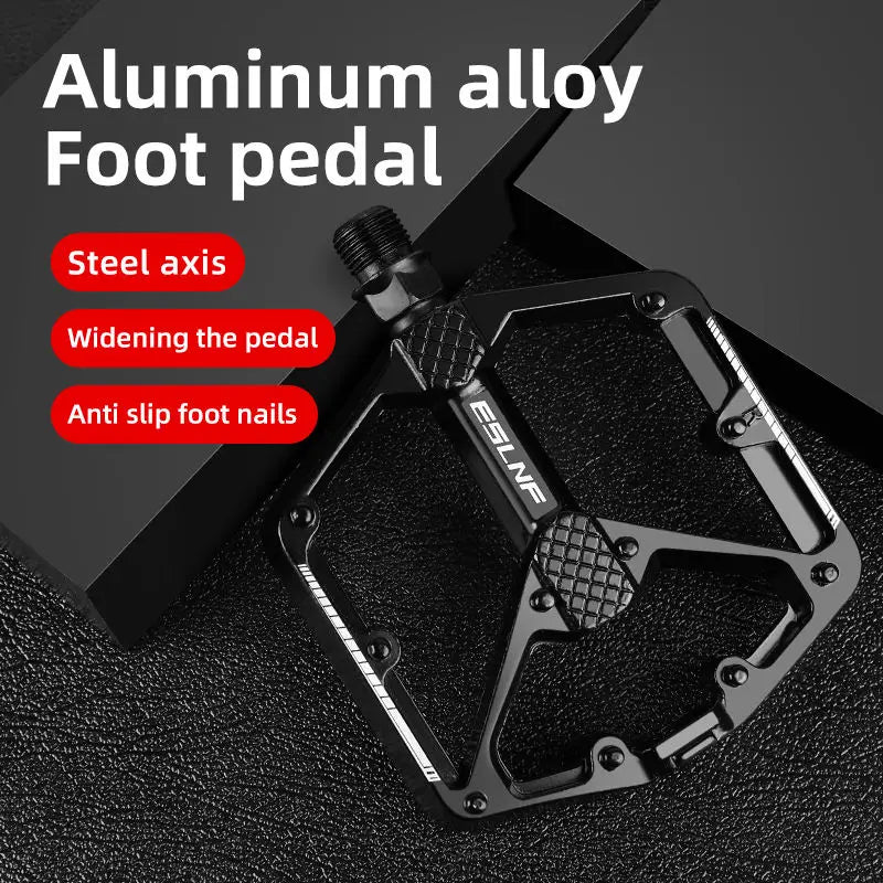 CNC Aluminum Anti-Slip MTB Road Bike Pedals – Wide Platform Bicycle Pedals