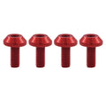 4Pcs High-Strength Aluminum Alloy M5 Bottle Cage Mounting Bolts for Mountain Bikes Road Bicycles and Cycling Accessories