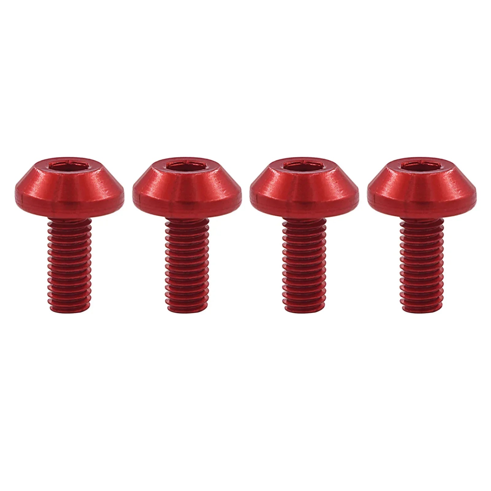 4Pcs High-Strength Aluminum Alloy M5 Bottle Cage Mounting Bolts for Mountain Bikes Road Bicycles and Cycling Accessories