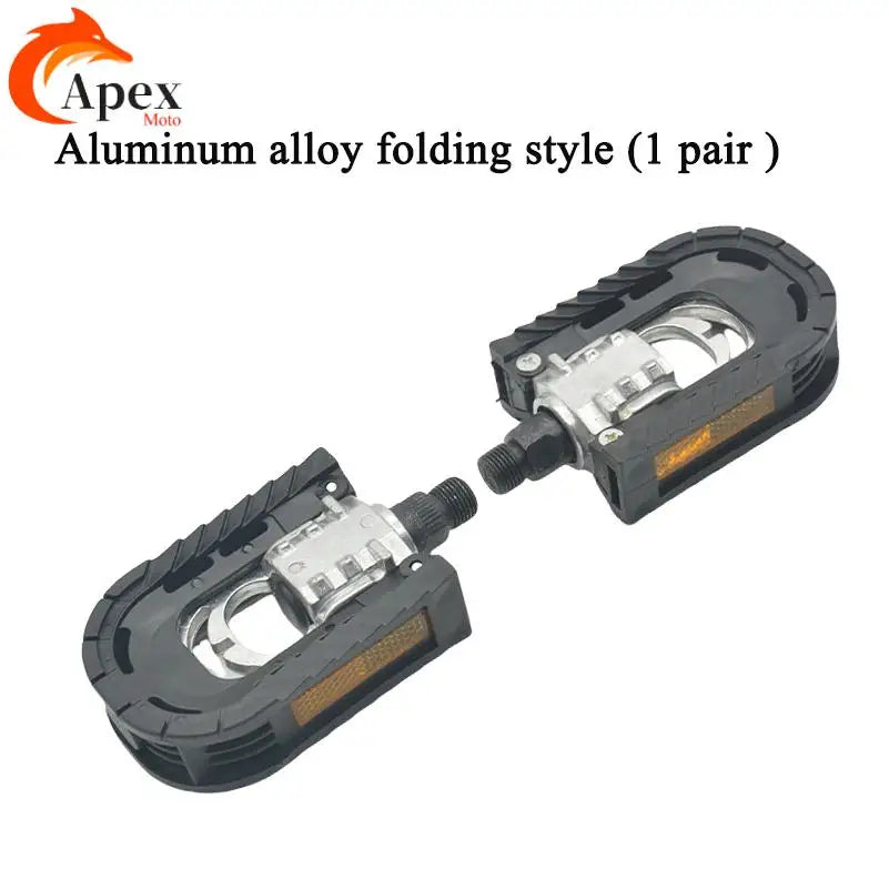 Foldable Aluminum Alloy Pedals for Bicycle, Electric Bike & Electric Motorcycle