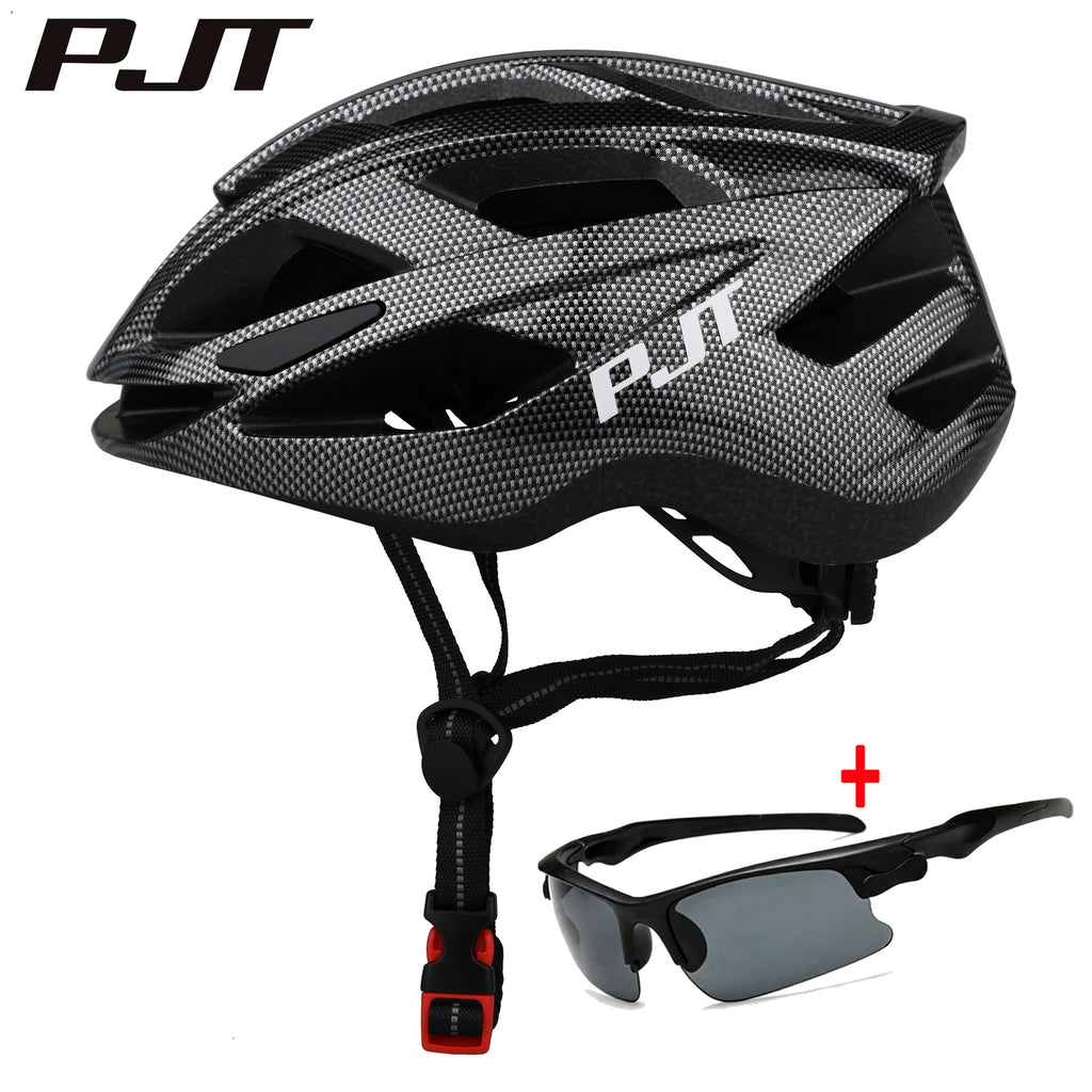 PJT Road Ultralight Cycling Helmet Safety Cap Bicycle Helmet for Women Men Racing Bike Equipments Road MTB Adult Bike Helmets