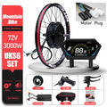 72V 3000W MTX39 E-Bike Conversion Kit – Brushless Gearless Rear Hub Motor 26-29" 700C Electric Bicycle