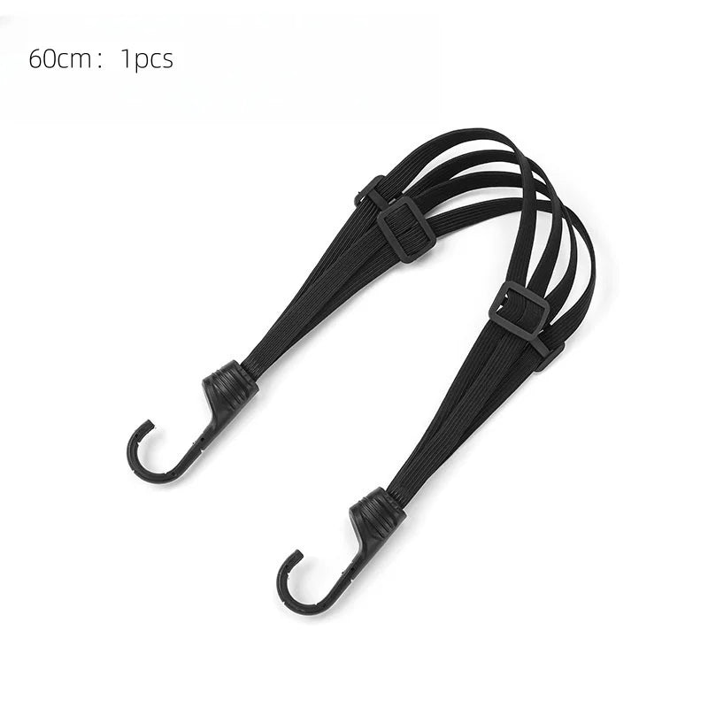 Motorcycle Helmet & Luggage Fixing Strap – High-Elasticity Adjustable Elastic Cord (60cm/90cm) for E-Bike & Bike