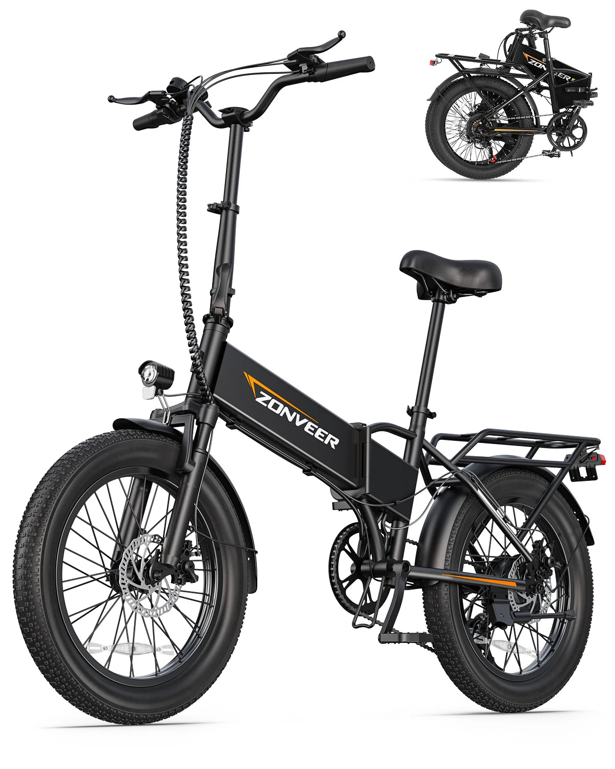 【1 Year Warranty】DYU A20 Electric Bike 28MPH Speed 20*3.0 Tire 48V10.4AH Battery Foldable 1200W Peak Motor Urban Commuter Ebike
