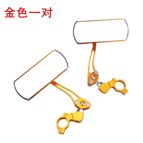 Aluminum Alloy Bike Rearview Mirror Adjustable Lightweight Bicycle Handlebar Safety Reflector Mountain Road Cycling Accessories