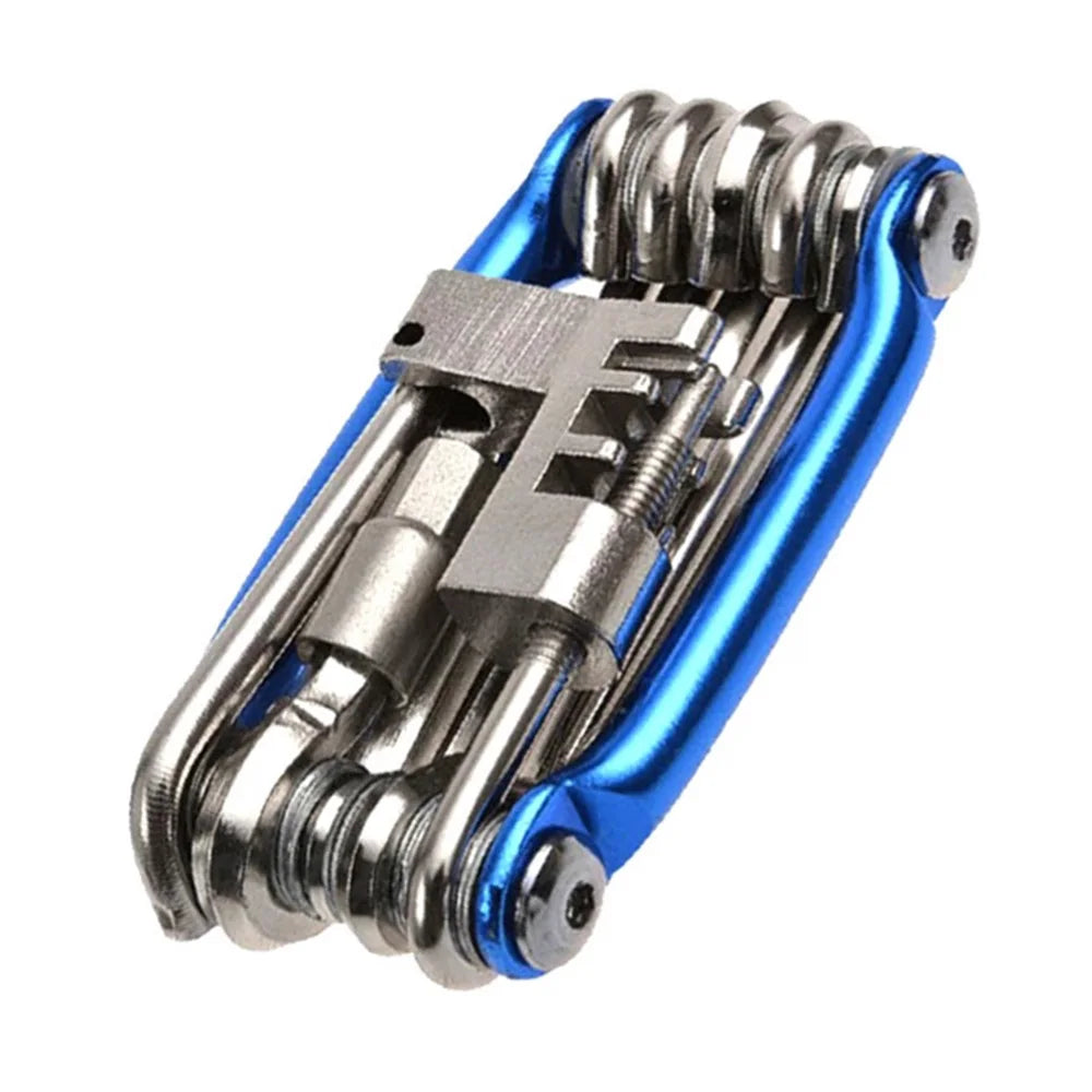 Multifunctional Stainless Steel Professional Bicycle Repair Tool Bicycle Accessories Portable Folding Tool Screwdriver