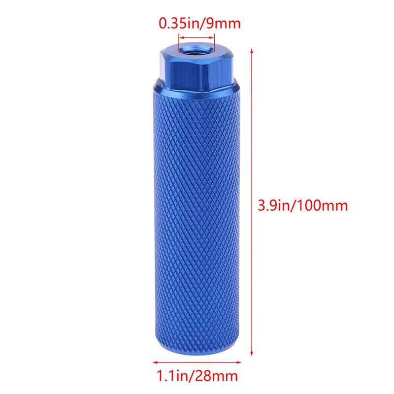 /KQM/1Pcs Alloy Foot Stunt Peg For BMX Bike Fit 3 8 Inch Axles Bike Pegs Anti Skid Lead Rest Pegs Bicycle Accessories