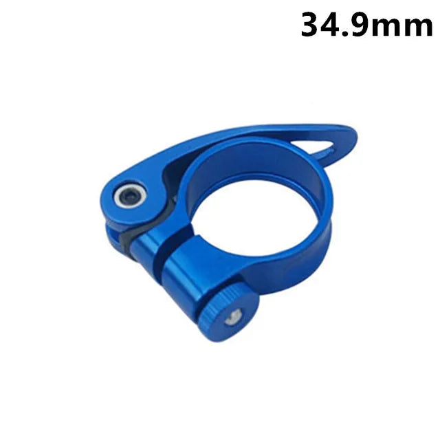1Pcs Bike Seat Post Clamp 31.8mm 34.9mm Aluminum Alloy Seat Tube Clip Bicycle Quick Release Seatpost for Mountain Tube Bike