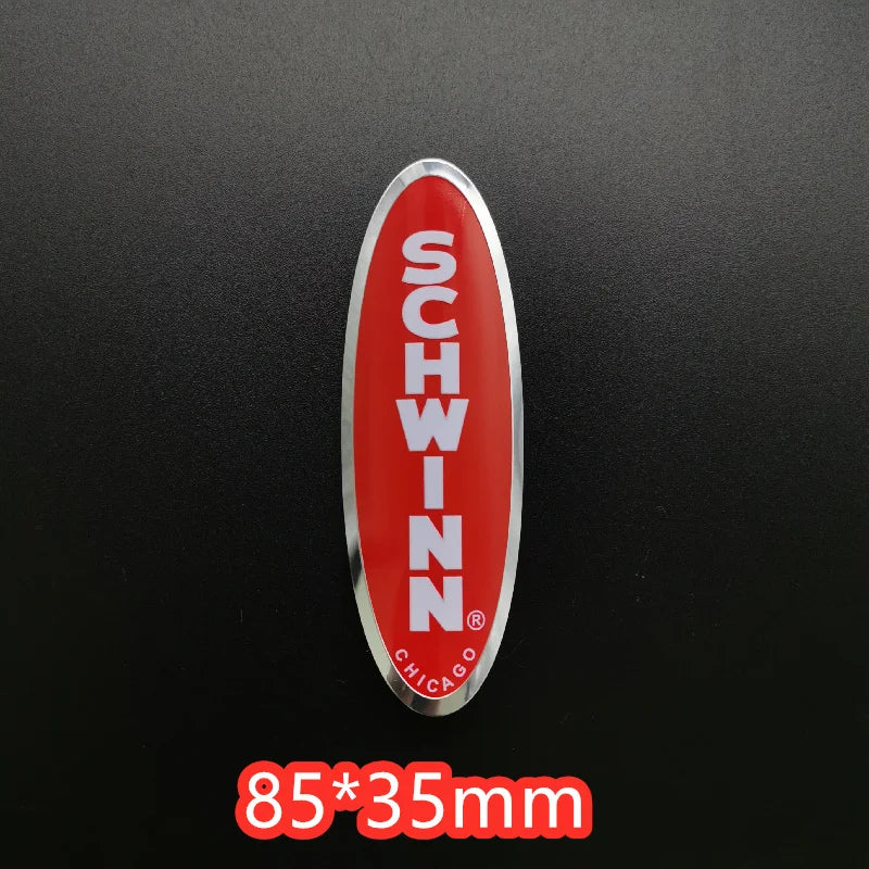 2x vintage classic Bike Head Badge Aluminum Decals Stickers For MTB BMX Folding Bicycle Frame Cycling Accessories emblem