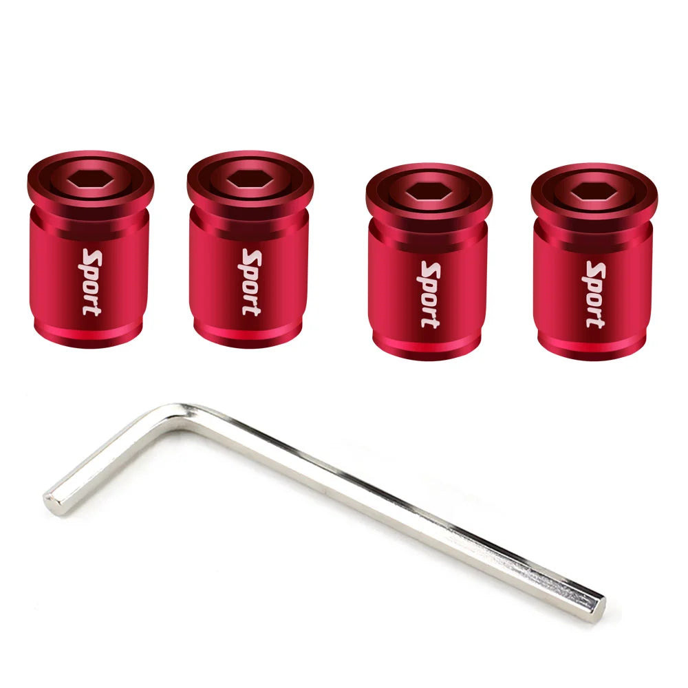 DSYCAR 1Set Anti-theft Sport Tire Valve Dust Caps Dustproof Tire Cap Valve Stem Caps for Cars , Bike, Moto New